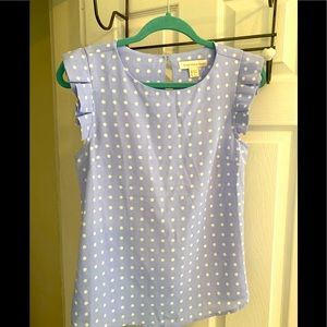 NWT - sleeveless polka dot blouse